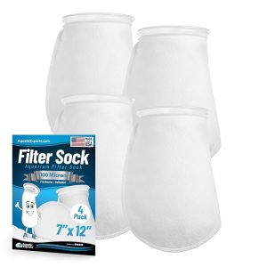 Aquatic Consultants 7-Inch 100 Micron Felt Filter Sock – Perfect for Saltwater and Freshwater Aquariums, Fish Tank Sump, and Reef Techniques