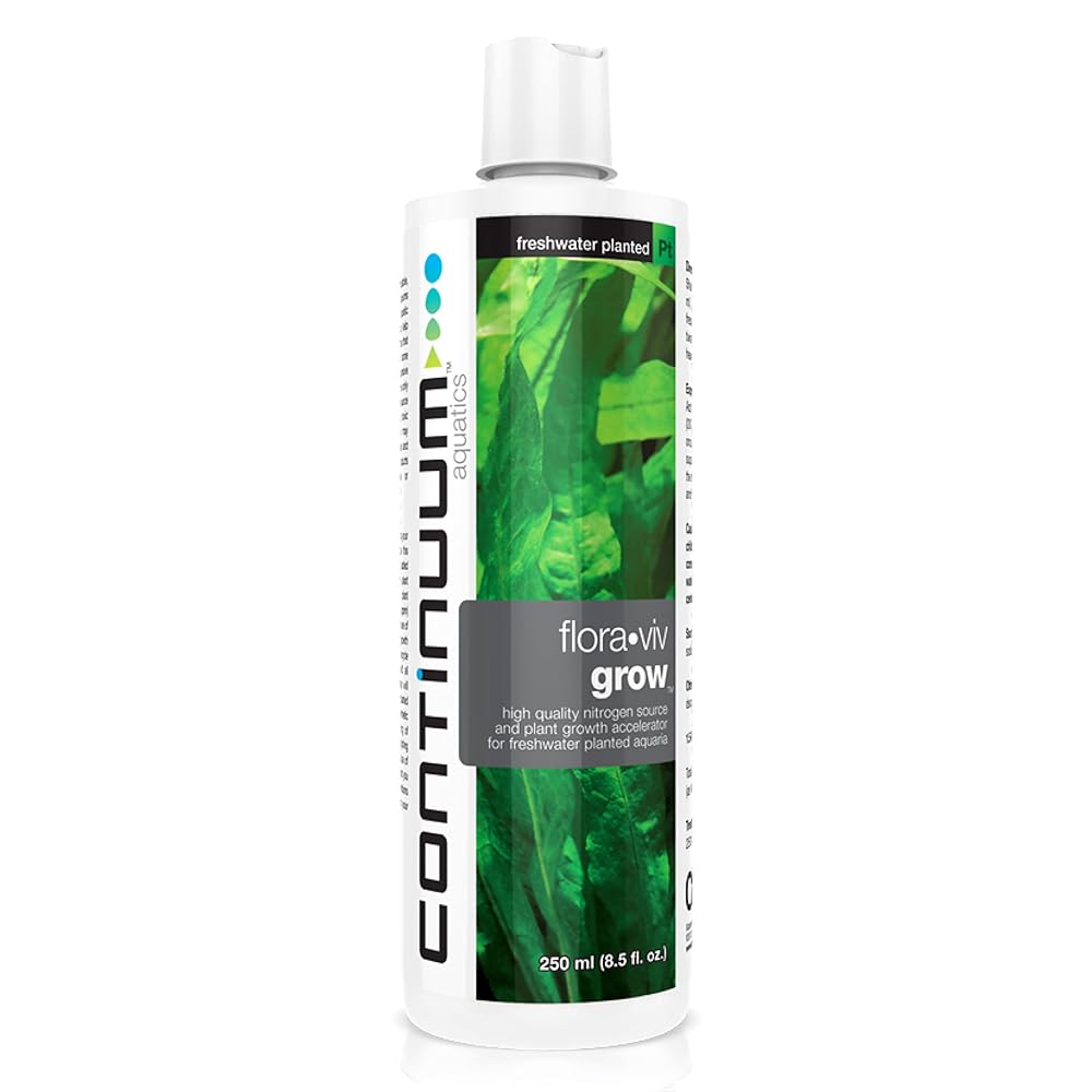 Continuum Aquatics Flora Viv Develop – Nitrogen Complement and Plant Development Enhancer for Freshwater Aquariums, 250 ml